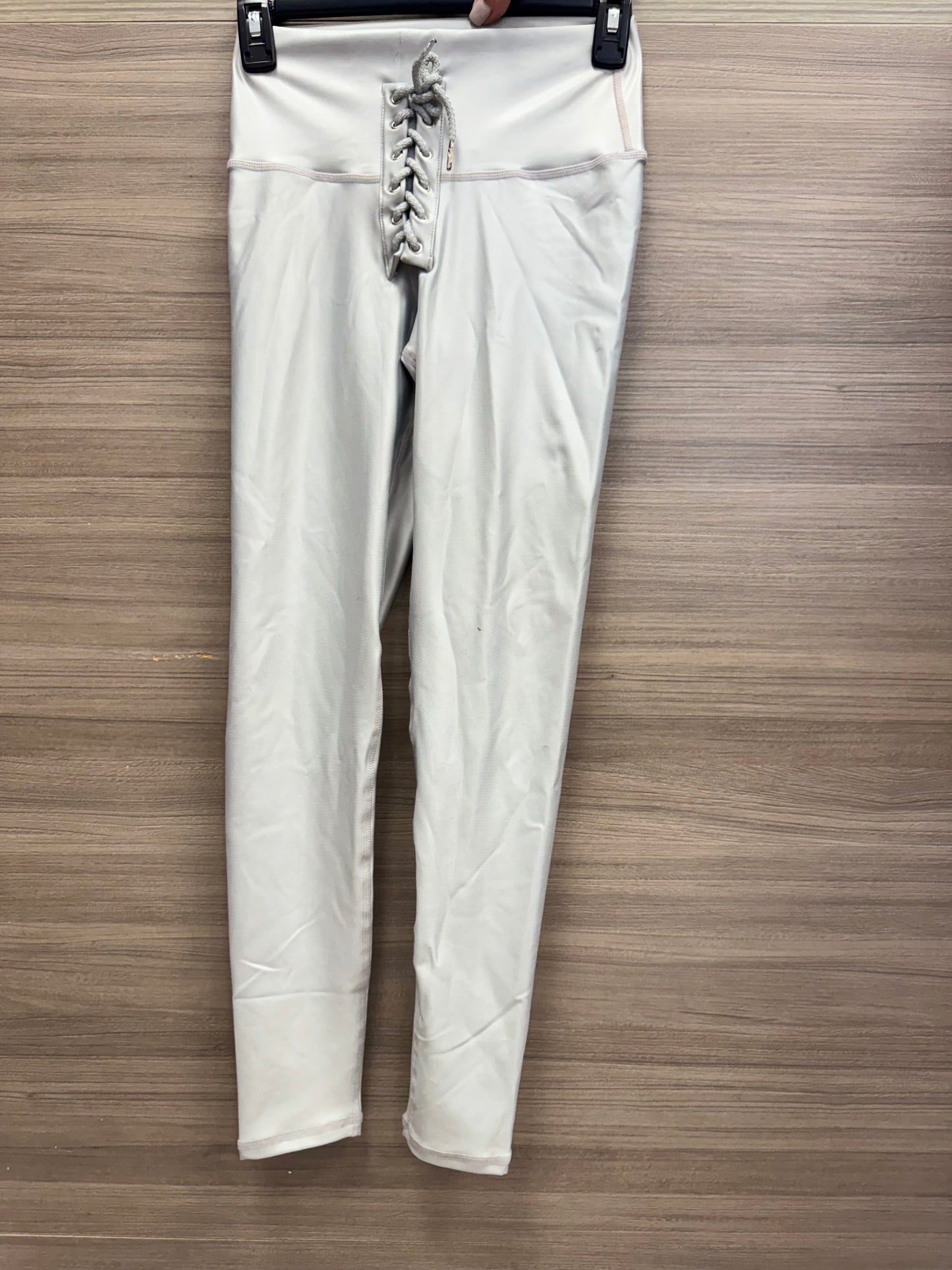 LEGGINGS EFECTO CUERO CORDON