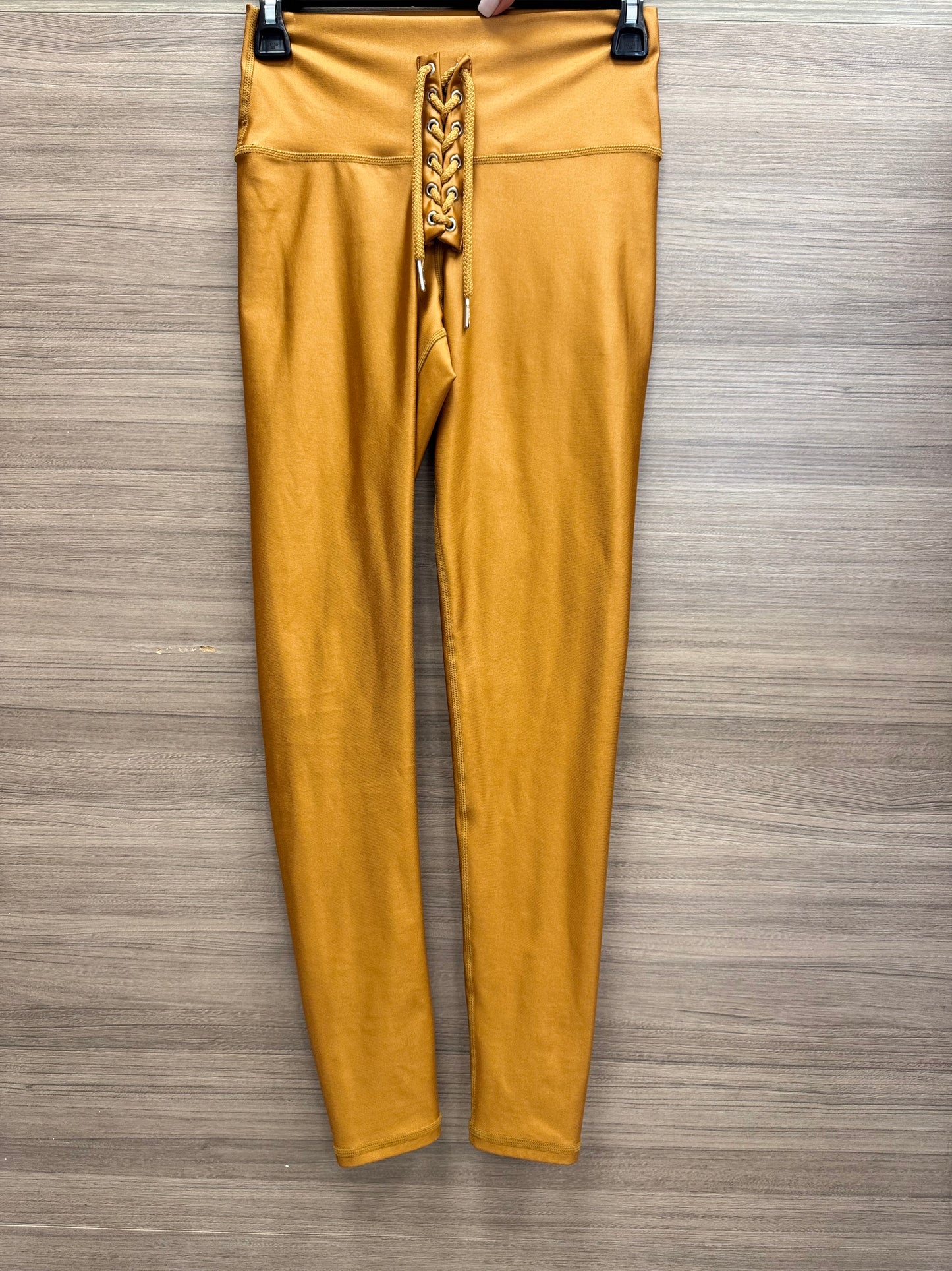 LEGGINGS EFECTO CUERO CORDON