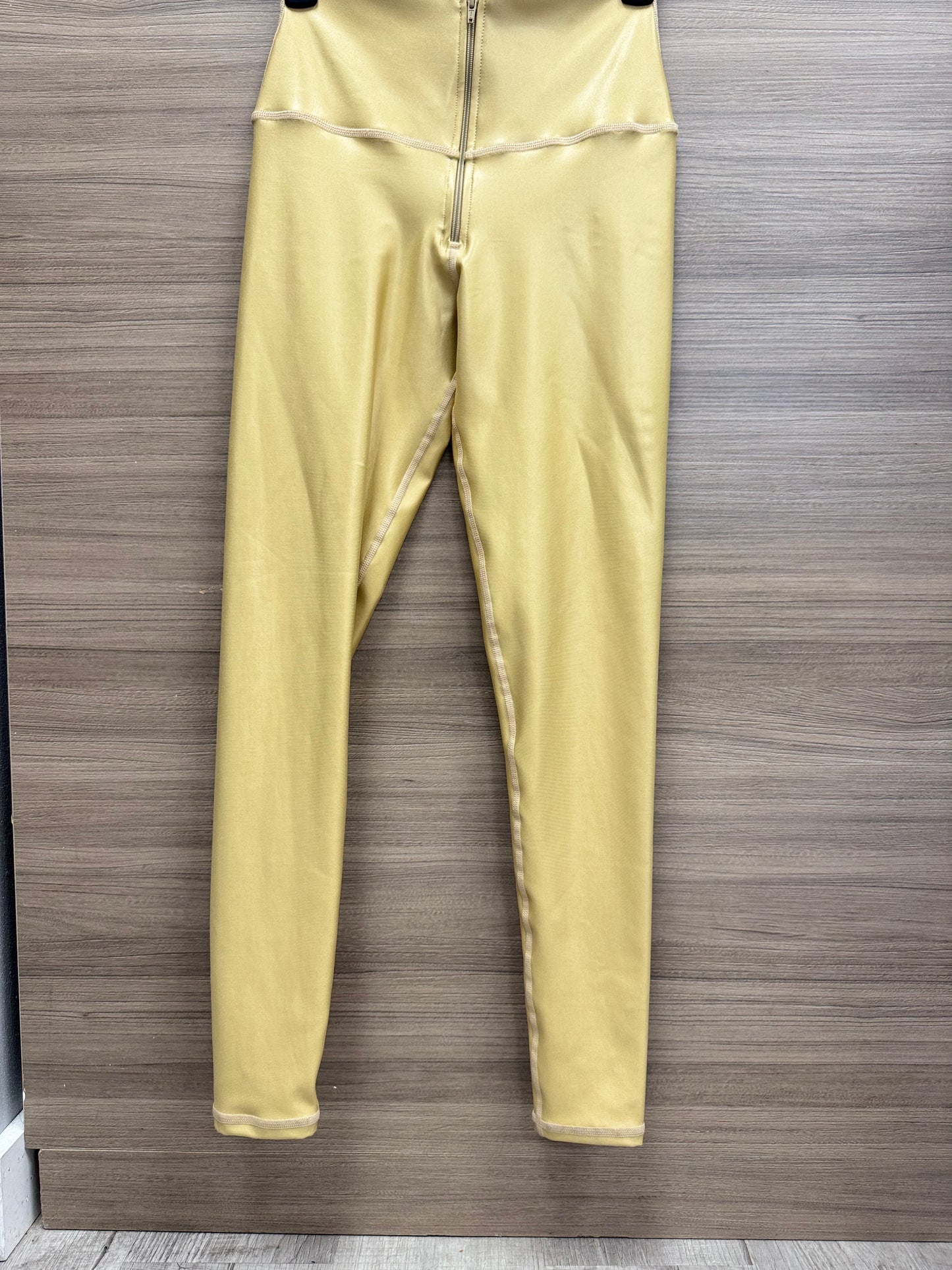 LEGGINGS EFECTO CUERO CON CIERRE