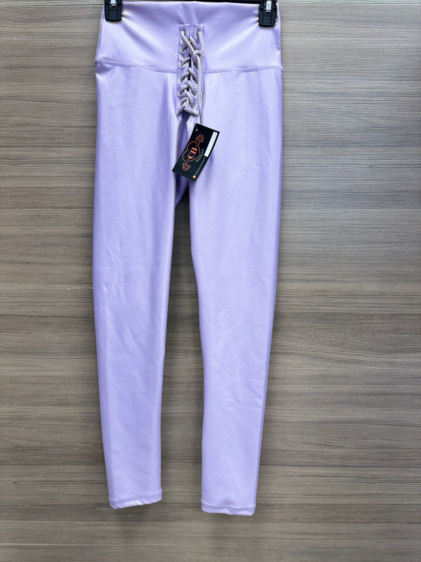 LEGGINGS EFECTO CUERO CORDON