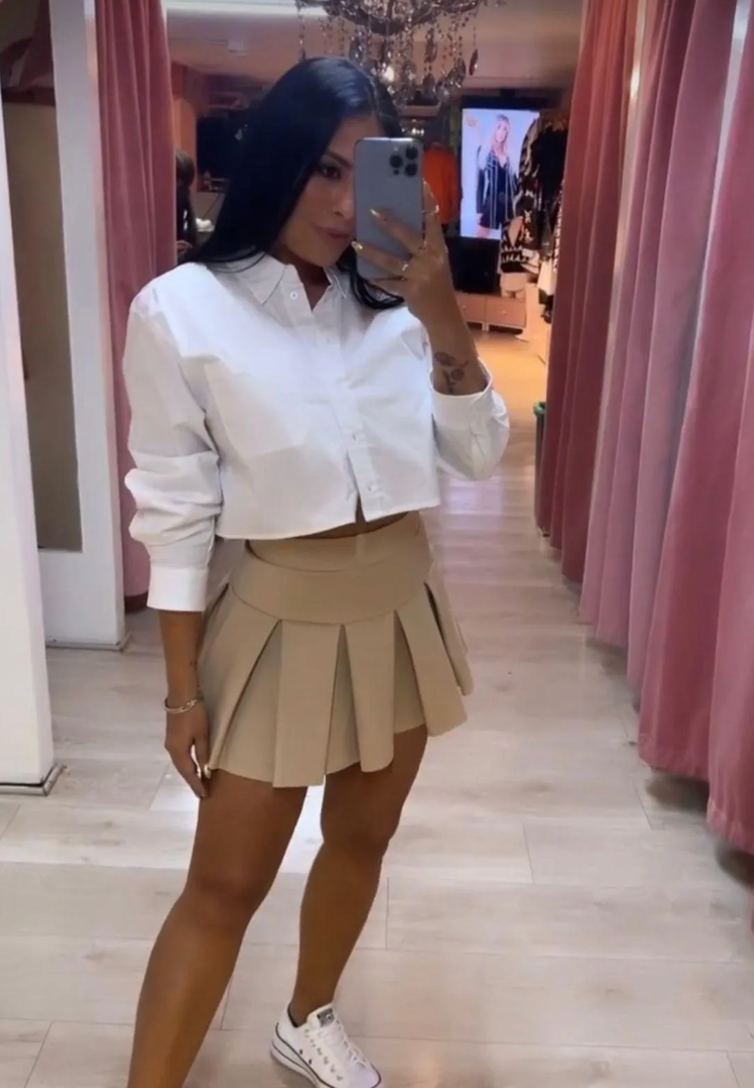 FALDA PLIEGUES