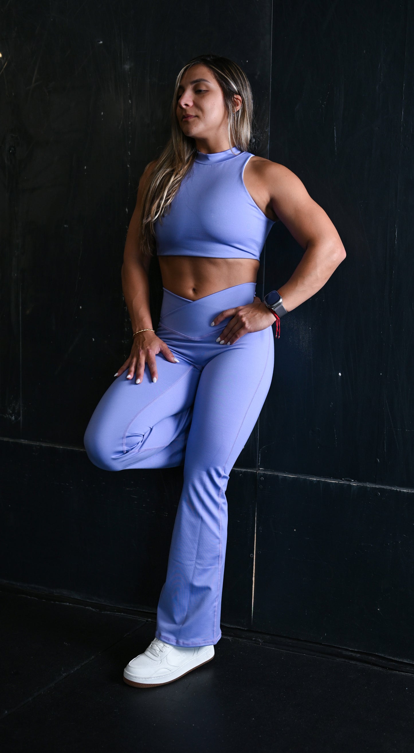 Set de Leggings Bota Ancha y Top